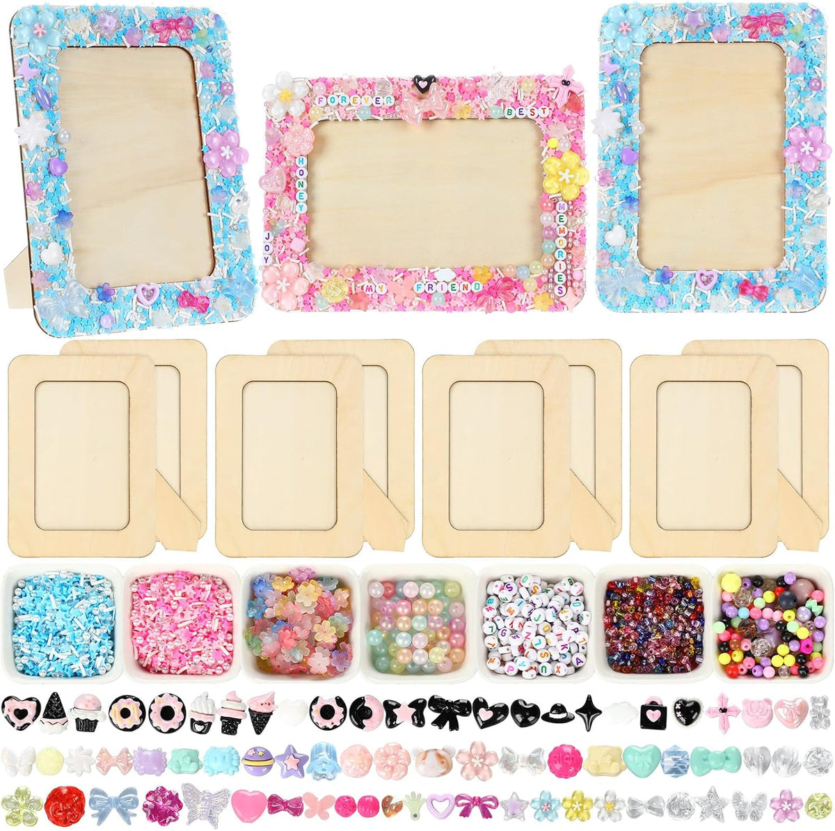 Thyle 4 Pack Mosaic DIY Picture Frame Kit for 4 X 6 Inch Photo