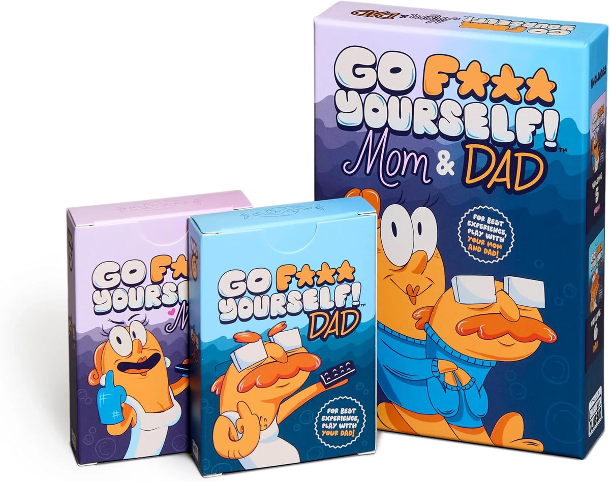 Go F Yourself Mom & Dad! Grown Up Go Fish Card Game, Funny Gag Gift Idea