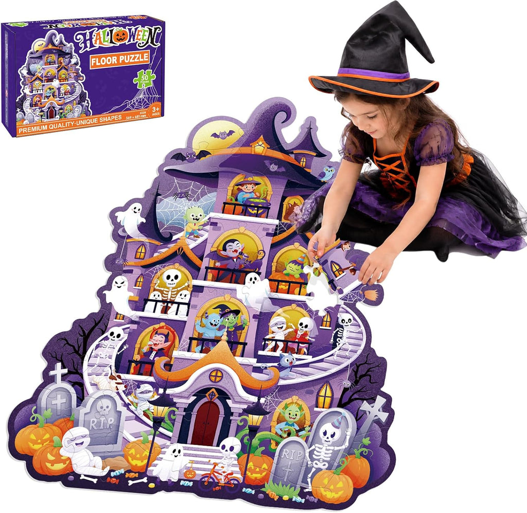 96 Pieces Halloween Ghost Tableware Set – Trick or Treat Disposable Paper Plates and Napkins for Halloween Party Decorations, Ghost Theme Party Supplies, Spooky Celebrations and Trick or Treat Events