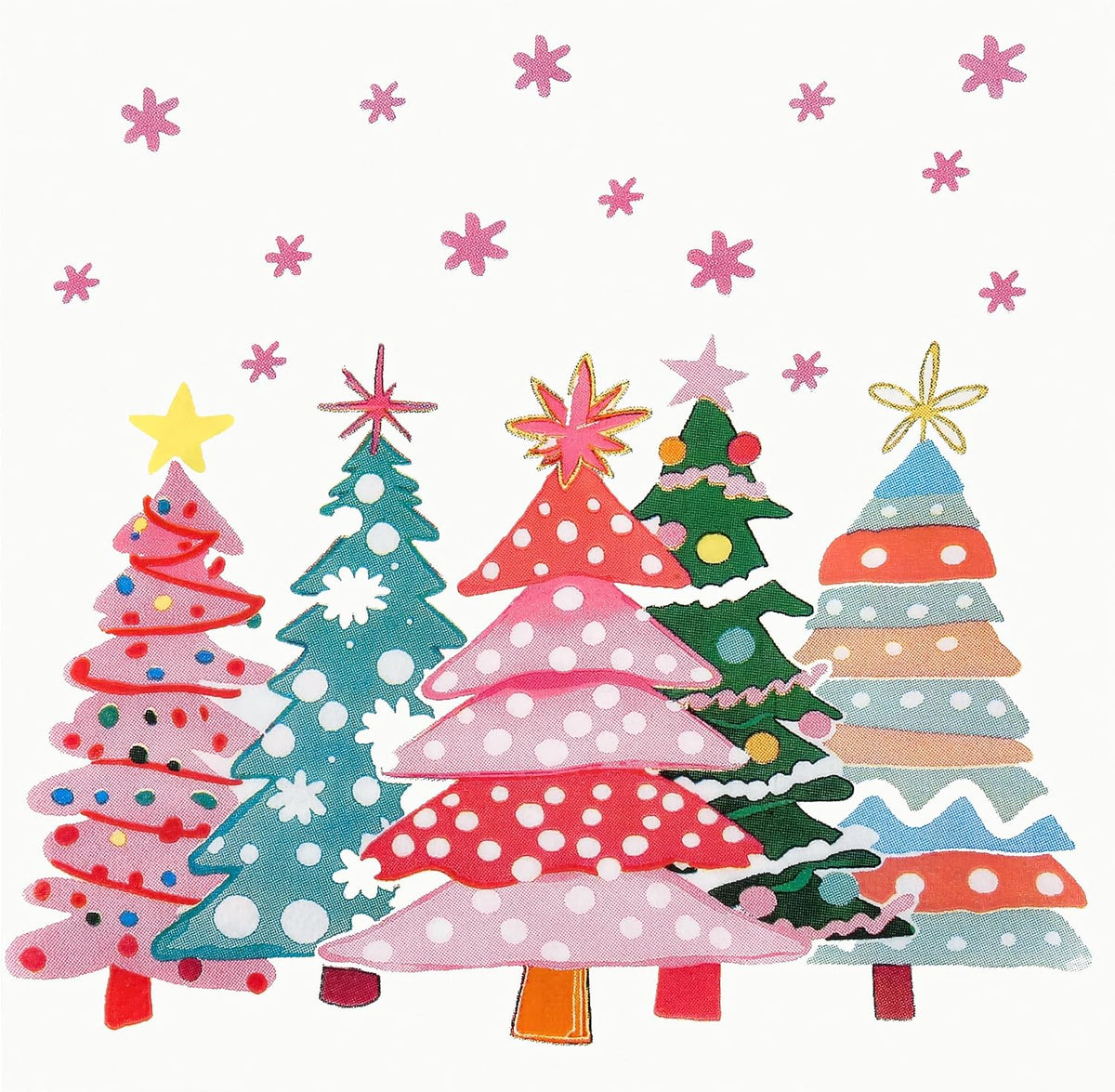AimFun 100 Count Christmas Trees Paper Luncheon Napkins