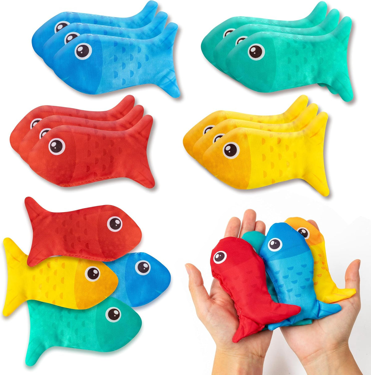 EYxsaxenk Fish Bean Bags for Tossing Game Kids Indoor Outdoor Toss Game Toy