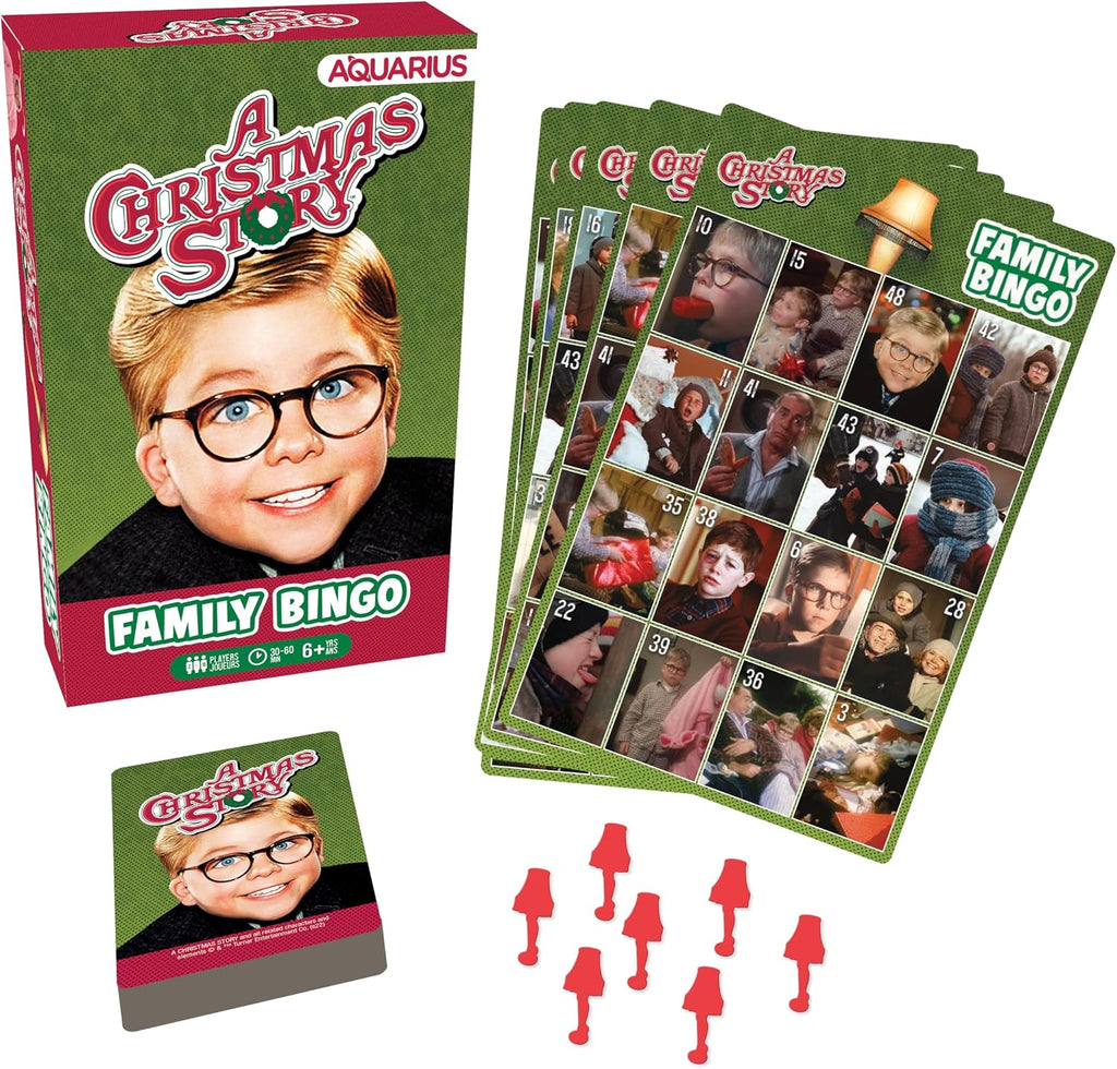 Aquarius Christmas Story Family Bingo Game - Fun Family Party Game for Kids, Teens & Adults - Entertaining Game Night Gift - Officially Licensed Merchandise