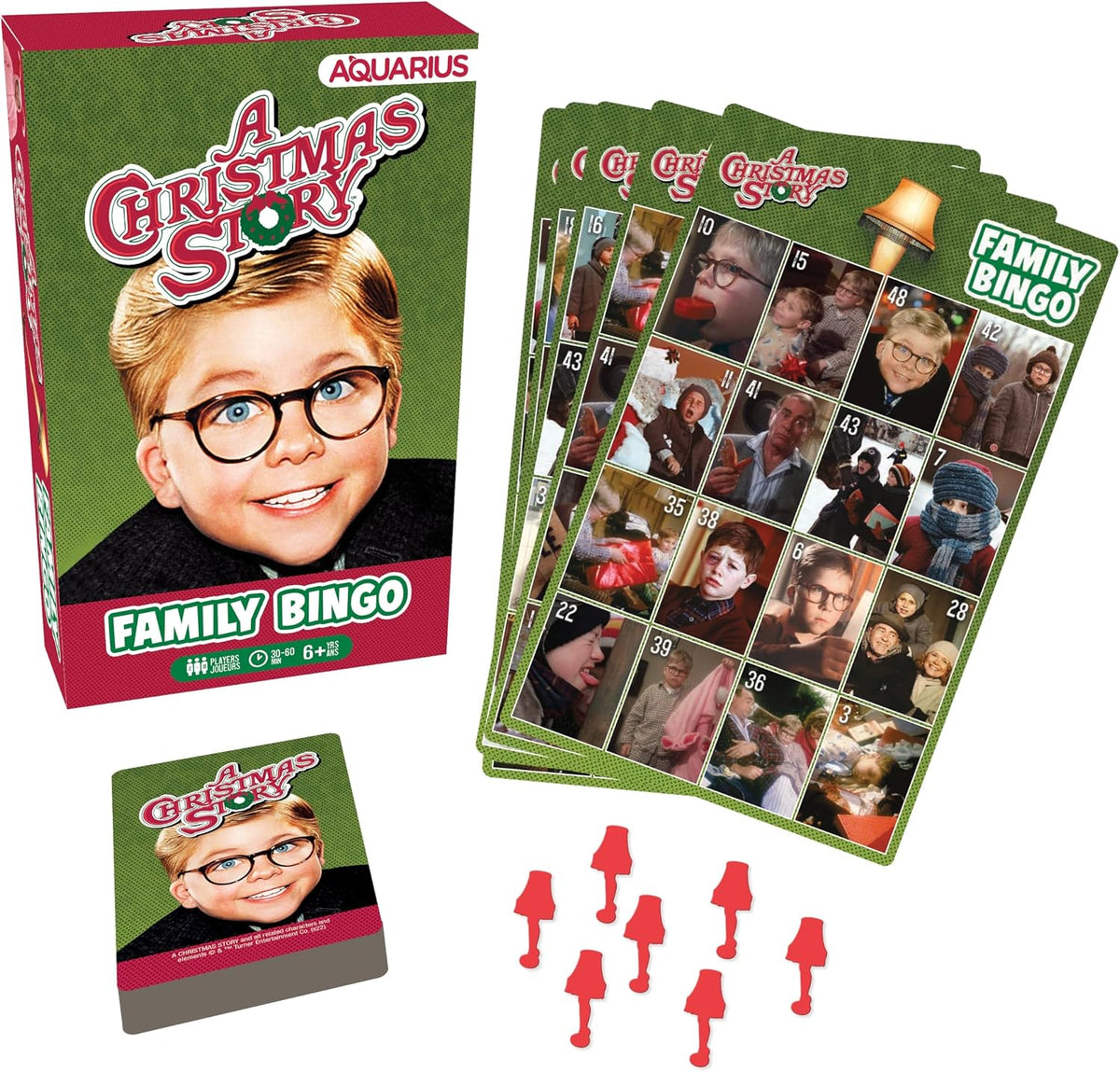 Aquarius Christmas Story Family Bingo Game - Fun Family Party Game for Kids, Teens & Adults - Entertaining Game Night Gift - Officially Licensed Merchandise