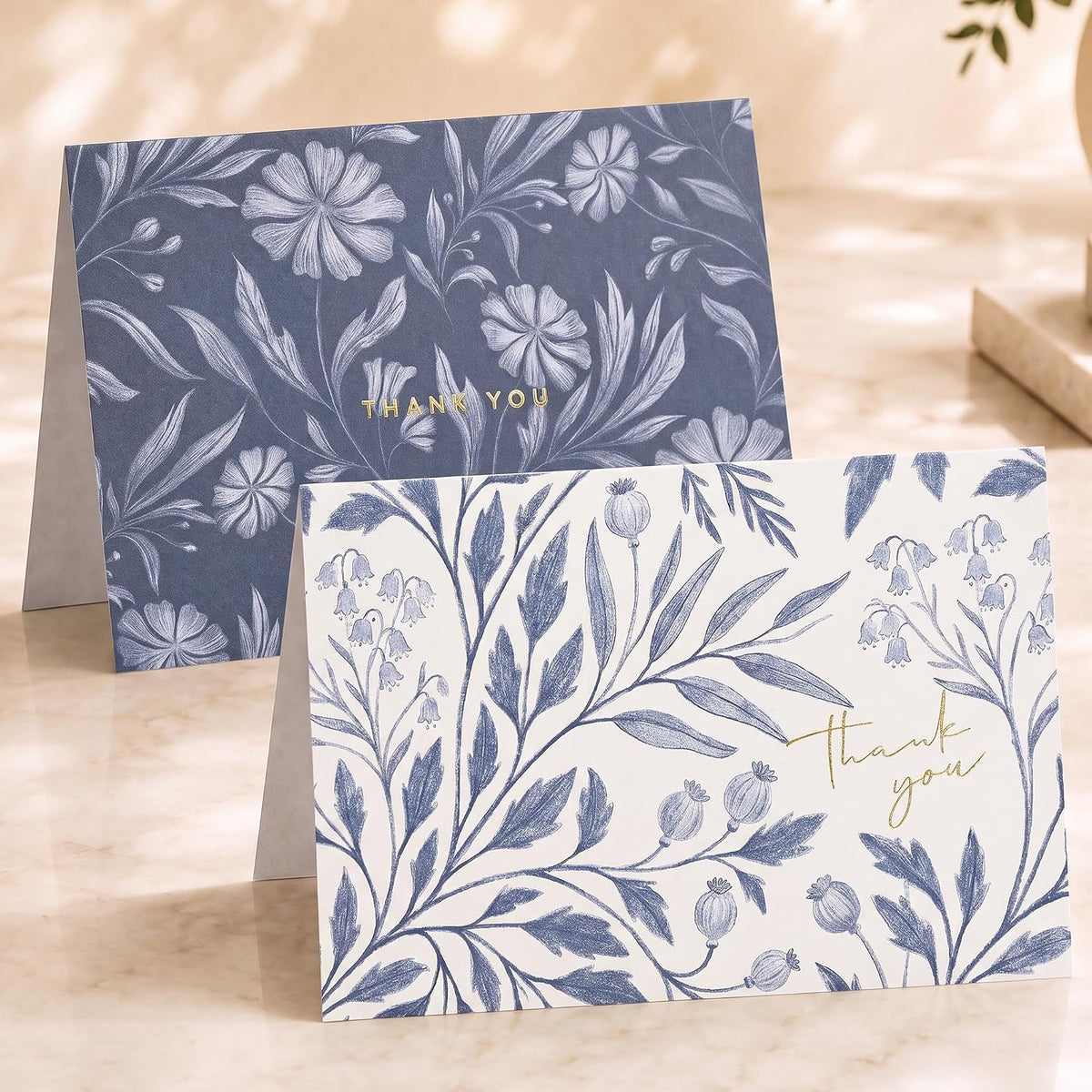 Beautiful Thank You Cards Set of 30 With Envelopes and Stickers - Elegant Blank Cards For Personalized Notes - Perfect Bulk Stationary Set For All Occasions incl. Weddings, Business & Baby Showers