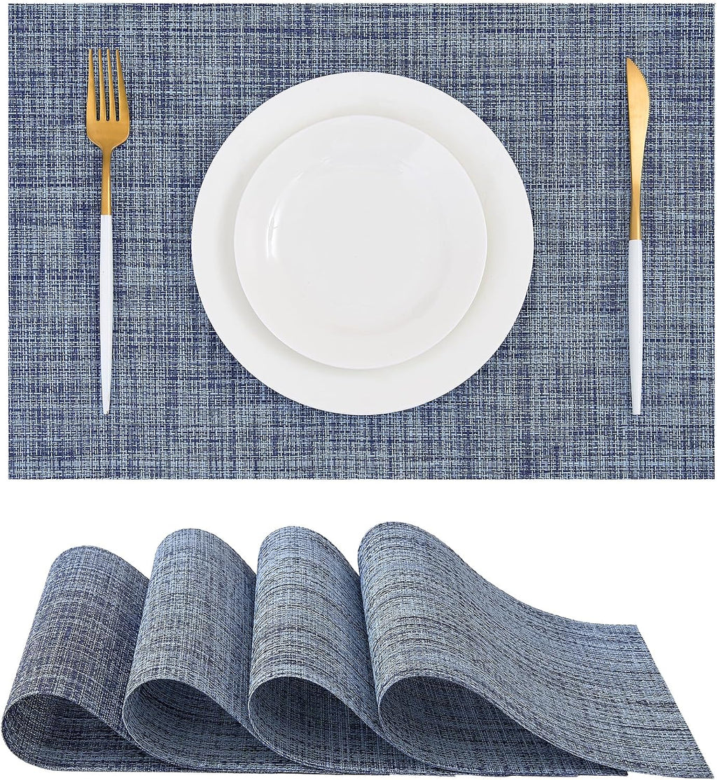 Fall Placemats Set of 4, 12x18 inch - Harvest Farm Thanksgiving Table Decor