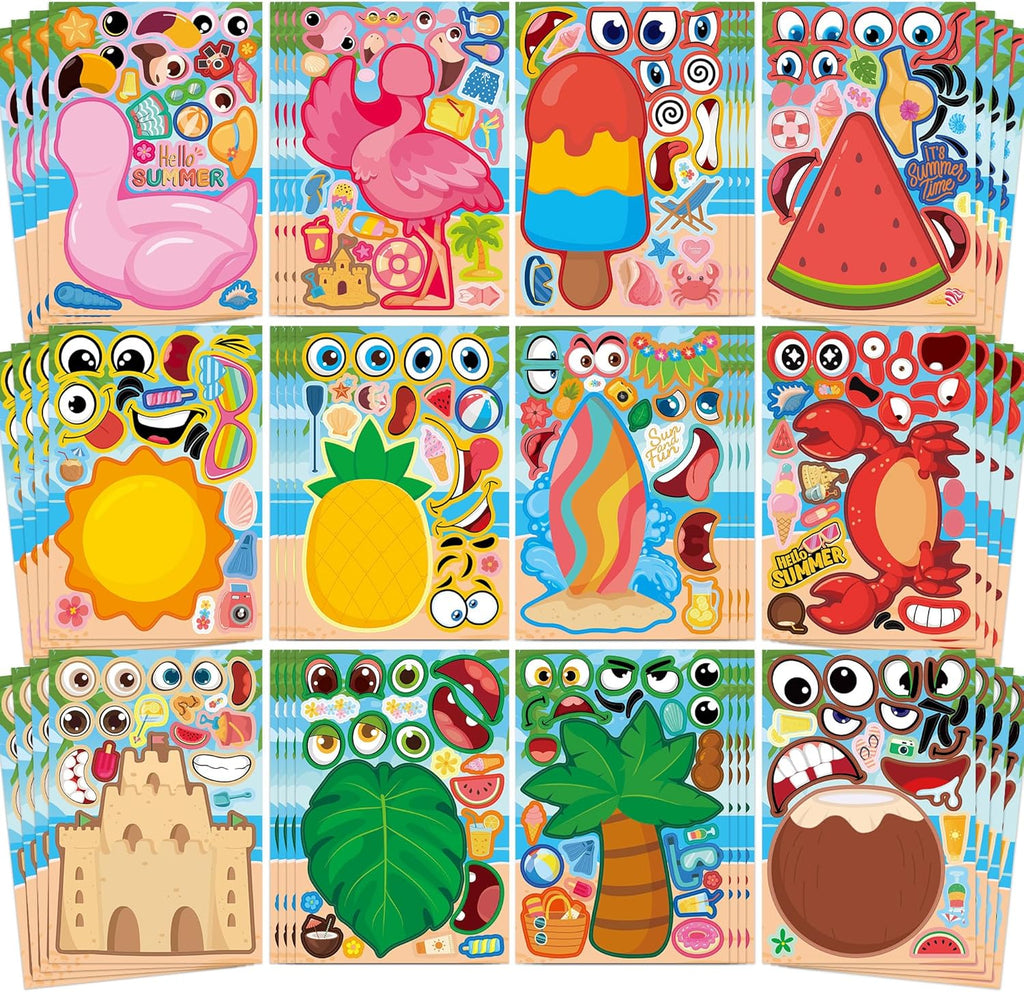 Summer Stickers 48 Sheets Summer Party Favors Crafts Kids Toddlers
