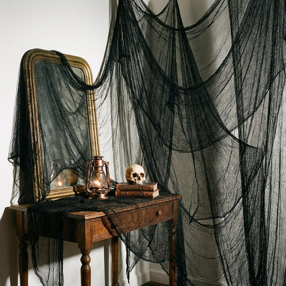Tlswshsy 500'' x 39''Large Halloween Creepy Cloth, Spooky Gauze Decoration