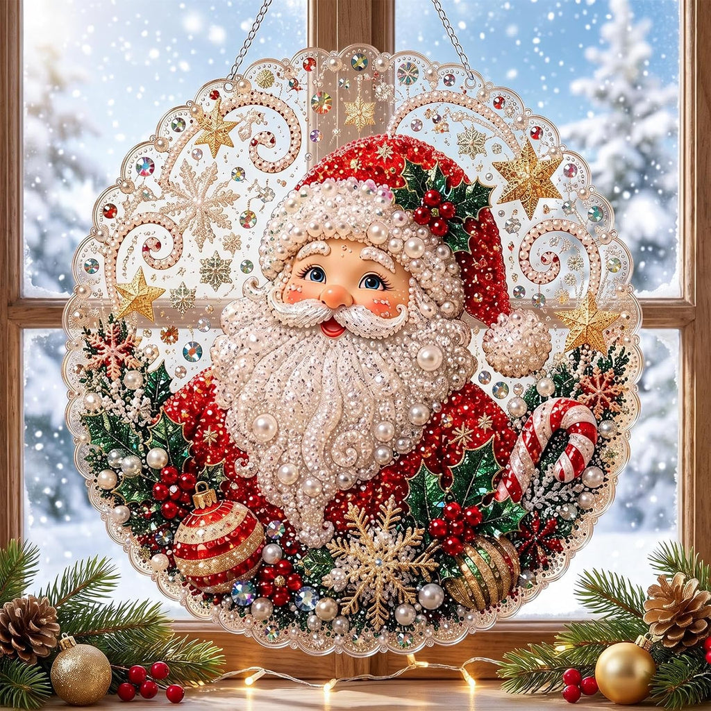 Tondiamo 20 Pcs Christmas Diamond Painting Keychain Kits with Tools Hot Cocoa Themed Art Key Chain Craft Kits Merry Christmas Cute Hanging Handmade 5D Art and Craft Supplies Accessories