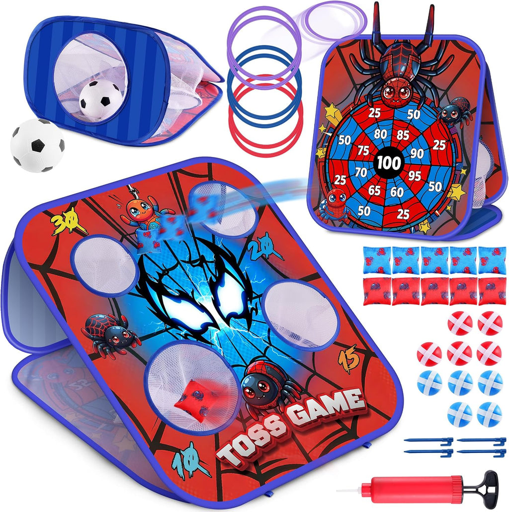 Bean Bag Toss Game for Kids - Cornhole Board Outdoor Toys for Toddlers -Party Activities Carnival Outside Yard Backyard Beach Lawn Games Toy for Kid Boys Girls Age 3 4 5 6 7 8 Year Old Birthday Gifts