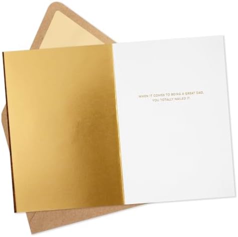 Hallmark Signature Wood Fathers Day Card for Dad (Nuts and Bolts Heart)