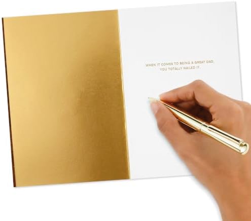 Hallmark Signature Wood Fathers Day Card for Dad (Nuts and Bolts Heart)