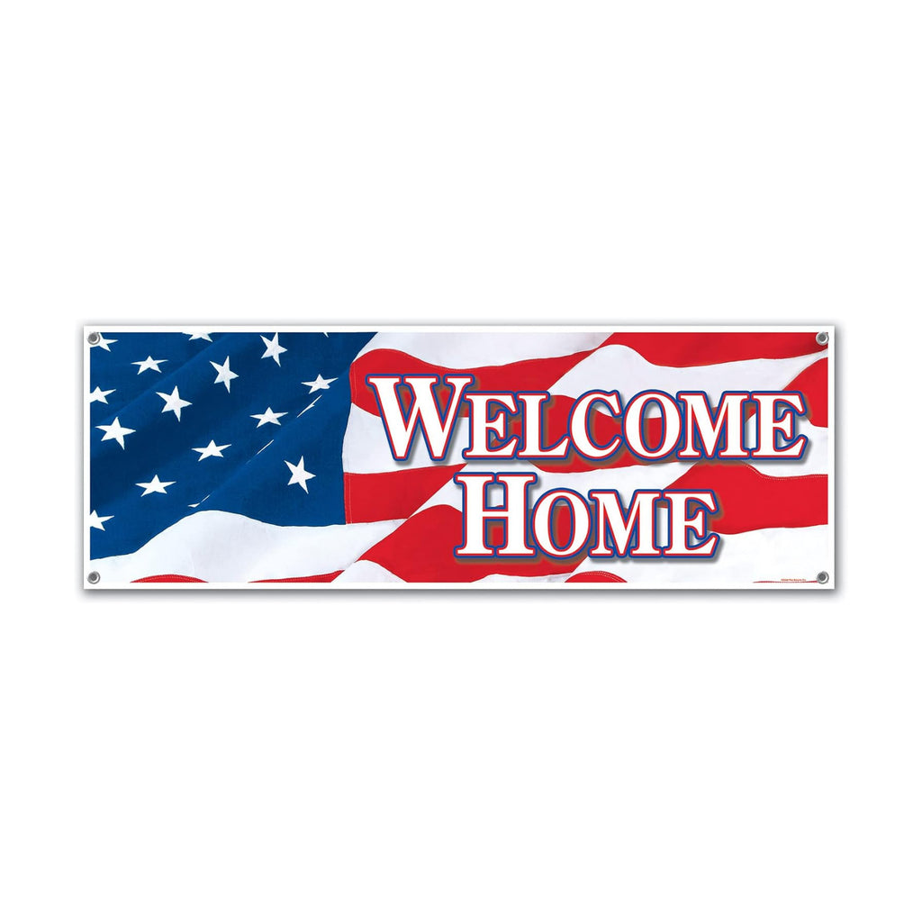 Welcome Home Sign Banner Party Accessory (1 count) (1/Pkg)