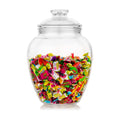 Modern Innovations 128-Ounce Candy & Cookie Jar with Lid, 1 Gallon Premium Acrylic Clear Apothecary Jar, Wedding & Home Décor Centerpiece, Decorative Kitchen Storage Jar, Bathroom Organization