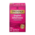 Twinings English Afternoon Black Tea Individually Wrapped Bags, 20 Count (Pack of 1), Smooth & Slightly Sweet, Caffeinated, Enjoy Hot or Iced, 20 Teabags