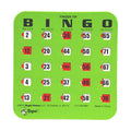 Regal Bingo Bulk Bingo Cards with Sliding Windows - Reusable Large Print Bingo Game Cards for Adults Large Group - 200 Pack, Green