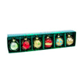 Kurt Adler Glass Place Card Holder Ornament, 1.57-Inch, Set of 6