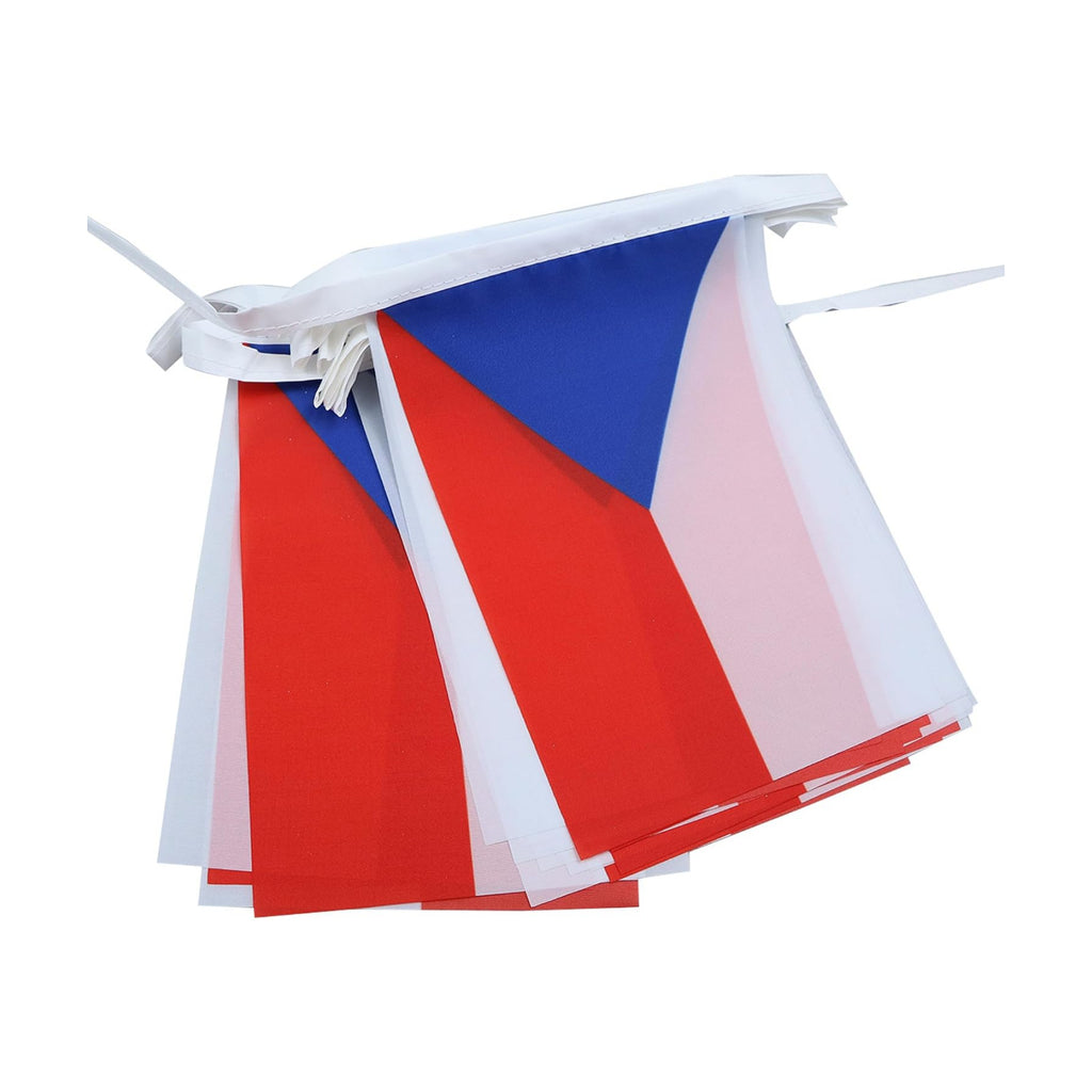 AZ FLAG Czech Republic Bunting 20 ft 20 flags Light Polyester