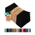 Utopia Kitchen Cotton Blend Black Cloth Napkins [12 Pack, 18x18 Inch]