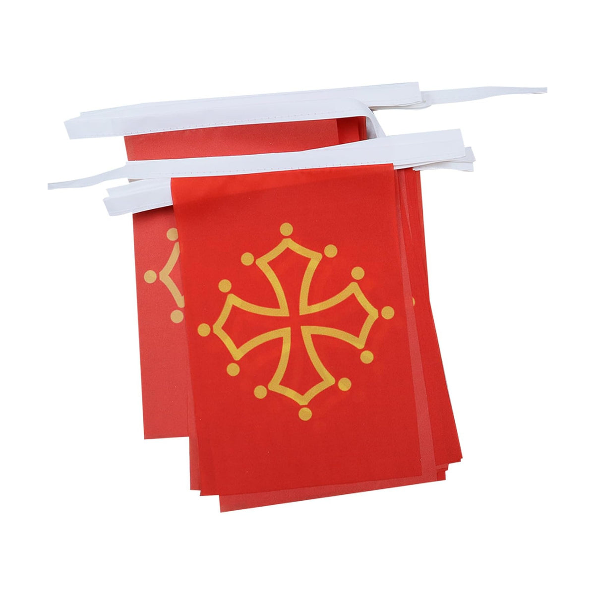 AZ FLAG Midi-Pyrénées - Occitania Bunting 20 ft 20 flags Light Polyester