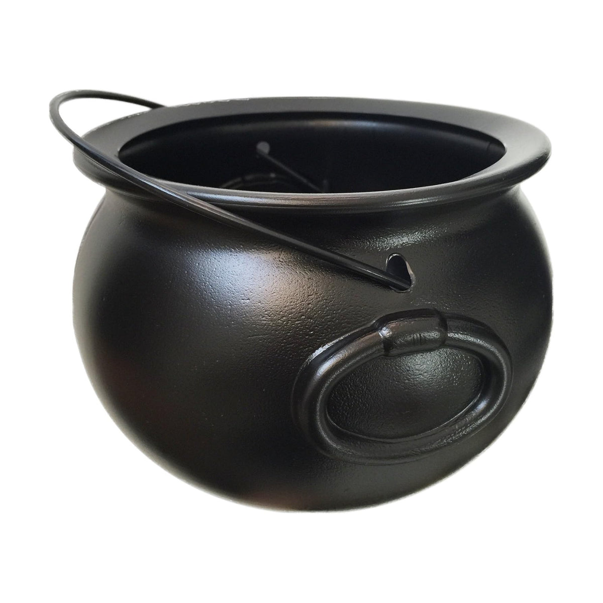 GiftExpress 8" Black Cauldron Bucket – Halloween Candy Bowl, Trick or Treat, St. Patrick's Pot of Gold Decor, Witch Kettle for Party Supplies