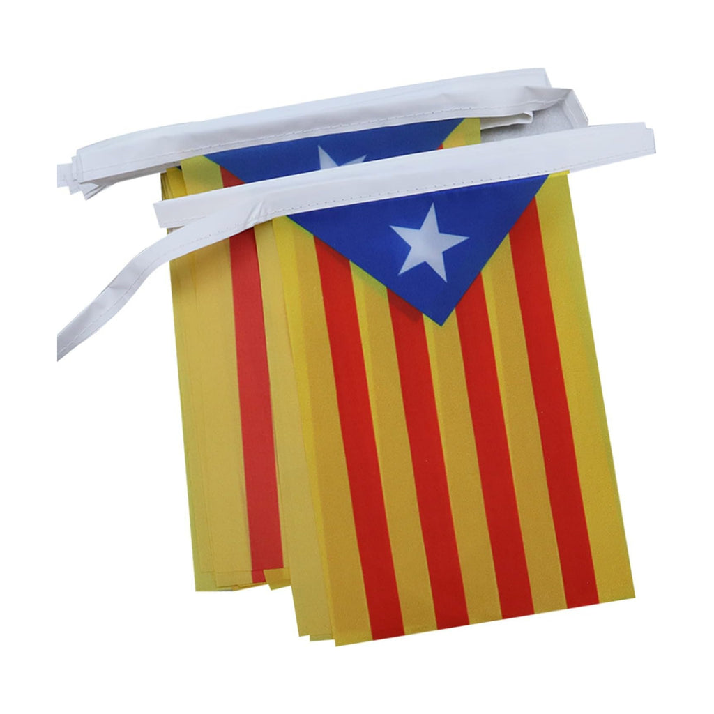 AZ FLAG Catalonia Estelada Blava Bunting 20 ft 20 flags Light Polyester