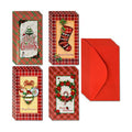 Gift Boutique Christmas Money or Gift Card Holders with Envelopes 12 Count