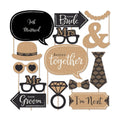 Better Together - Wedding Photo Booth Prop Kit, DIY Cardstock Props - 20pc