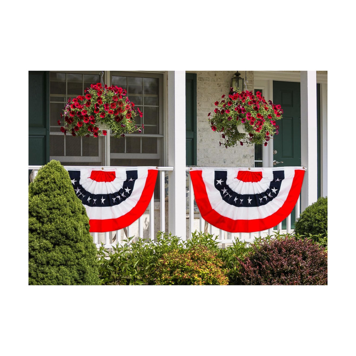 Briarwood Lane Everyday 4th of July Bunting 48" X 24 Patriotic For 4th of July Bunting
