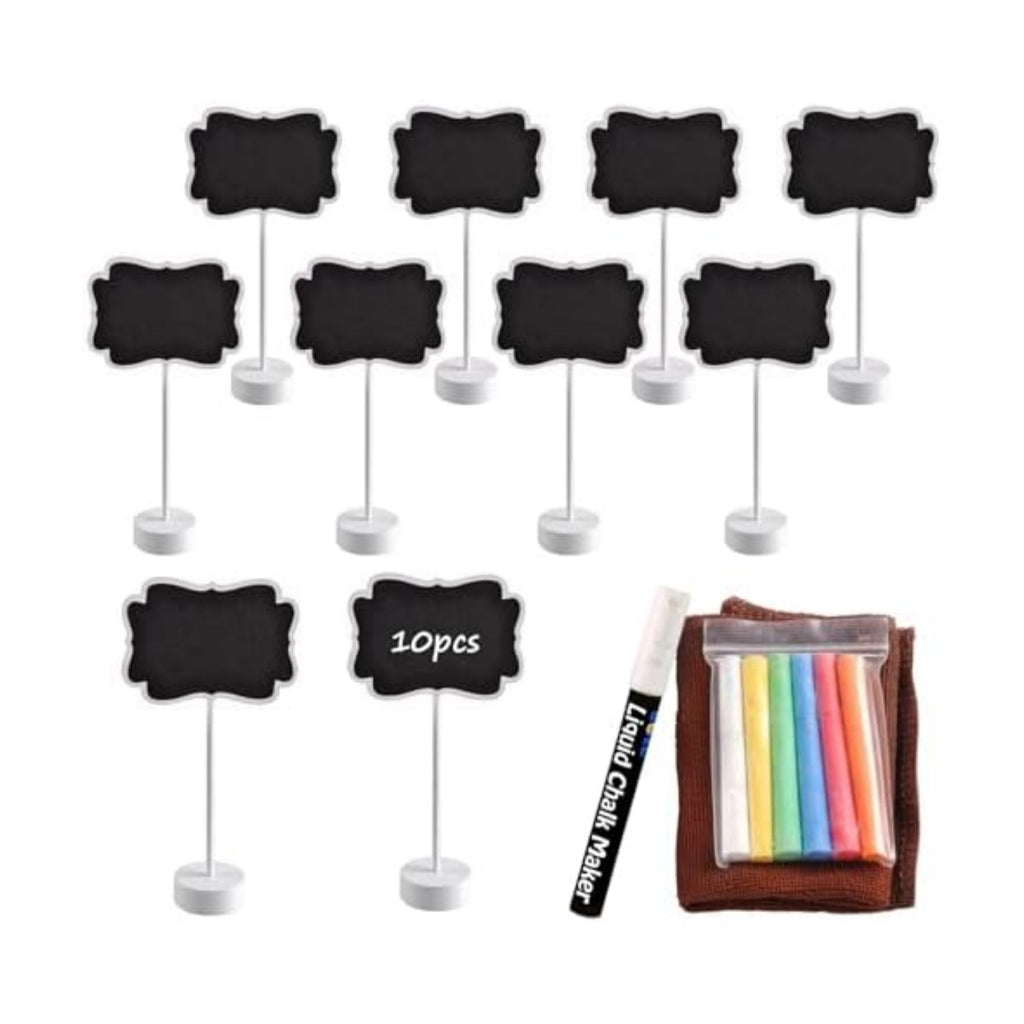 Food Labels for Party Buffet, Wood Mini Chalkboards Signs for Food