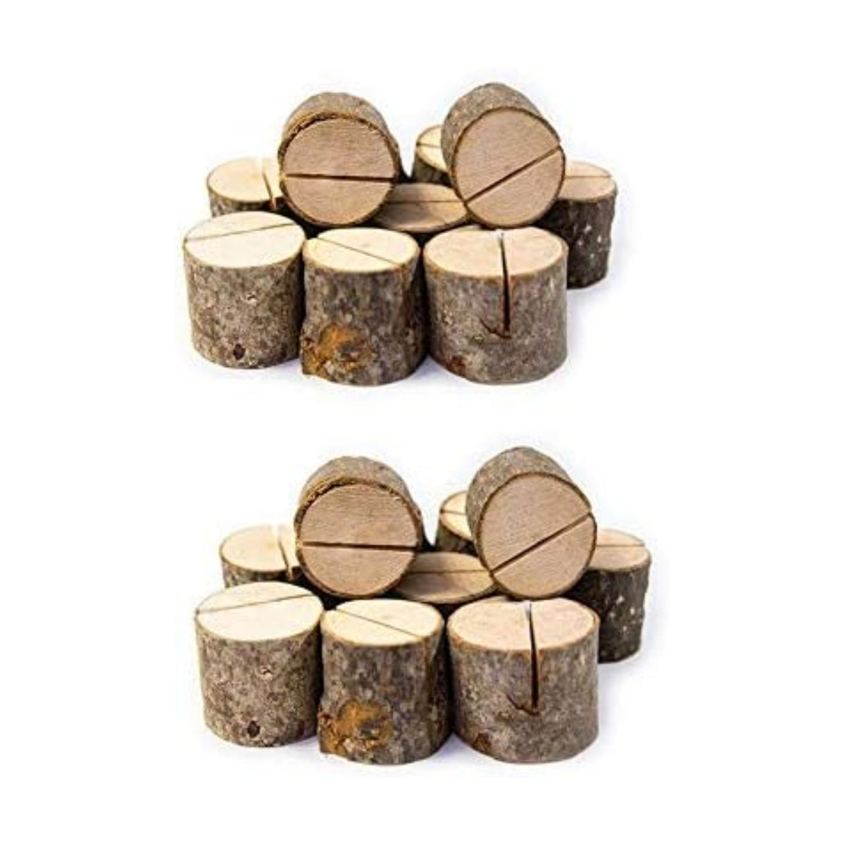 Rustic Wood Table Numbers Holder Wood Place Card Holder Party Wedding Table Name Card Holder Memo Note Card (20pcs)