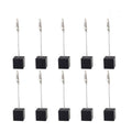 10pcs Table Number Holder Name Place Card Holder Memo Clip Holder Stand Note Holder Pictures Card Paper Menu Clip (Black)