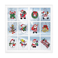 12 Pack Christmas Window Clings Stickers for Glass - Xmas Decor Vinyl Decal
