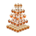 YestBuy 5 Tier Square Acrylic Cupcake Tree Tower Display Stand Display for Pastry Wedding Birthday Party