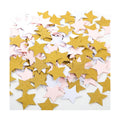 MOWO Gold, Pink and White Stars Confetti Table Decoration, 1.2'', 200pc