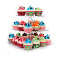 weddingwish 3 Tier Square Clear Acrylic Cupcake Stand, Clear Cupcake Display Stand Tower Tree, Tiered Cupcake Carrier Dessert Stands