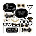 Bride Tribe Bridal Shower Photo Booth Prop Kit, DIY Cardstock Props - 20pc