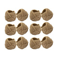 COTTON CRAFT Jute Napkin Ring - 12 Pack Handmade Nautical Knot Napkin Rings