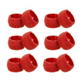 COTTON CRAFT Glitz Handmade Beaded Napkin Rings - Set of 12 - Red