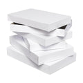American Greetings White Gift Boxes with Lids for Presents, Assorted Sizes (3 Medium Shirt Boxes, 2 Large Robe Boxes) for Christmas, Birthdays, Baby Showers, Weddings, Graduation, or Any Occasion