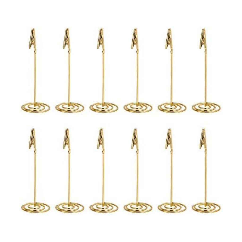 Artliving 12pcs Place Card Holder Memo Holder Clip Photo Holder Table Number Holder