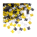 Shappy 1700pcs Number 30 Glitter Confetti for Birthday Gold Black Silver
