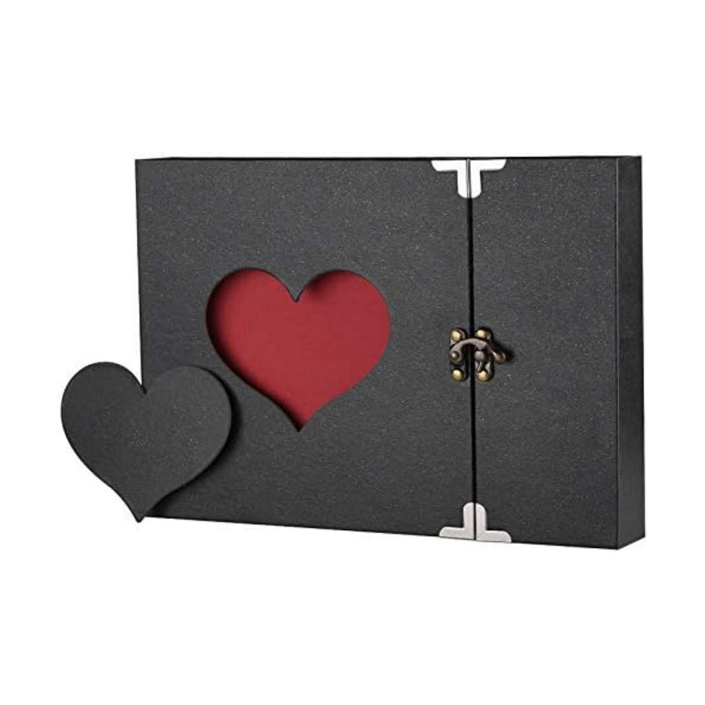 Firbon Scrapbook Album, DIY Photo Album with Black Pages Memory Book