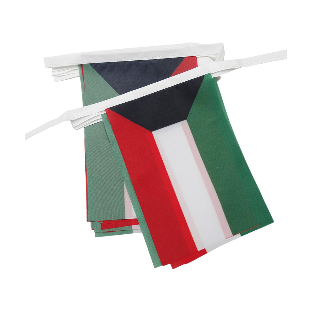 AZ FLAG Kuwait Bunting 20 ft 20 flags Light Polyester