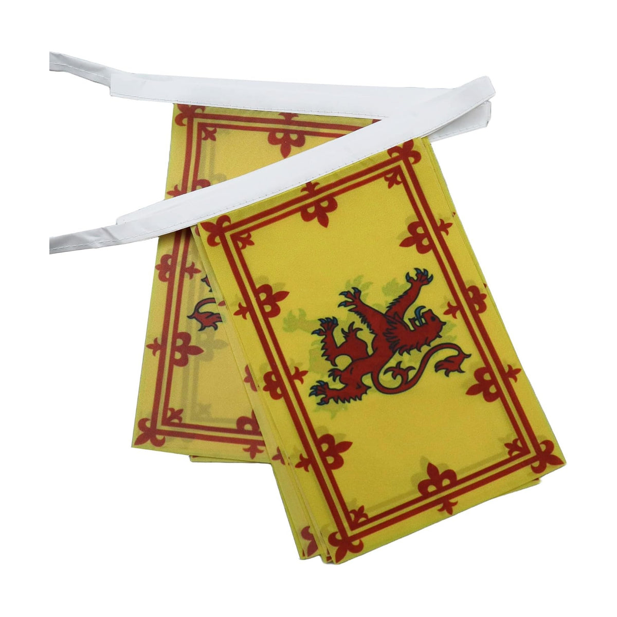 Kingdom of Scotland 6 meters BUNTING Flag 20 flags 9'' x 6'' - Royal Scottich STRING flags 15 x 21 cm - AZ FLAG