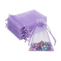 Wudygirl 100 PCS 5"x7" Organza Bags Lilac Gift Bags with Drawstring