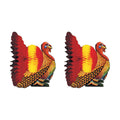 Beistle Tissue Turkey Centerpieces 12", Pack of 2, Fall Colors