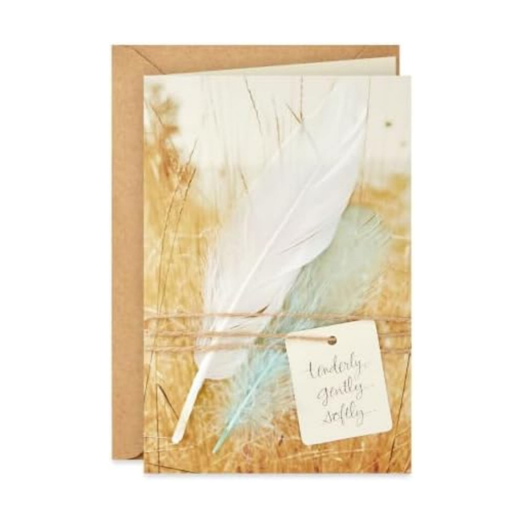 Hallmark Signature Sympathy Card (Angel Feathers)