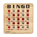 Regal Bingo Bulk Bingo Cards with Sliding Windows - Reusable Bingo Game Cards for Adults Large Group - 50 Pack, Woodgrain
