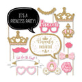 Little Princess Crown - Pink & Gold Photo Booth Prop Kit, DIY Props - 20pc