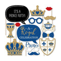 Royal Prince Charming Photo Booth Prop Kit, DIY Cardstock Props - 20pc